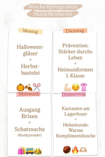 Wochenplam 20.10.-24.10. Wochenplam 20.10.-24.10.