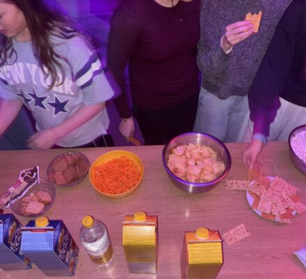 Disco im Heim Snack und Getränke